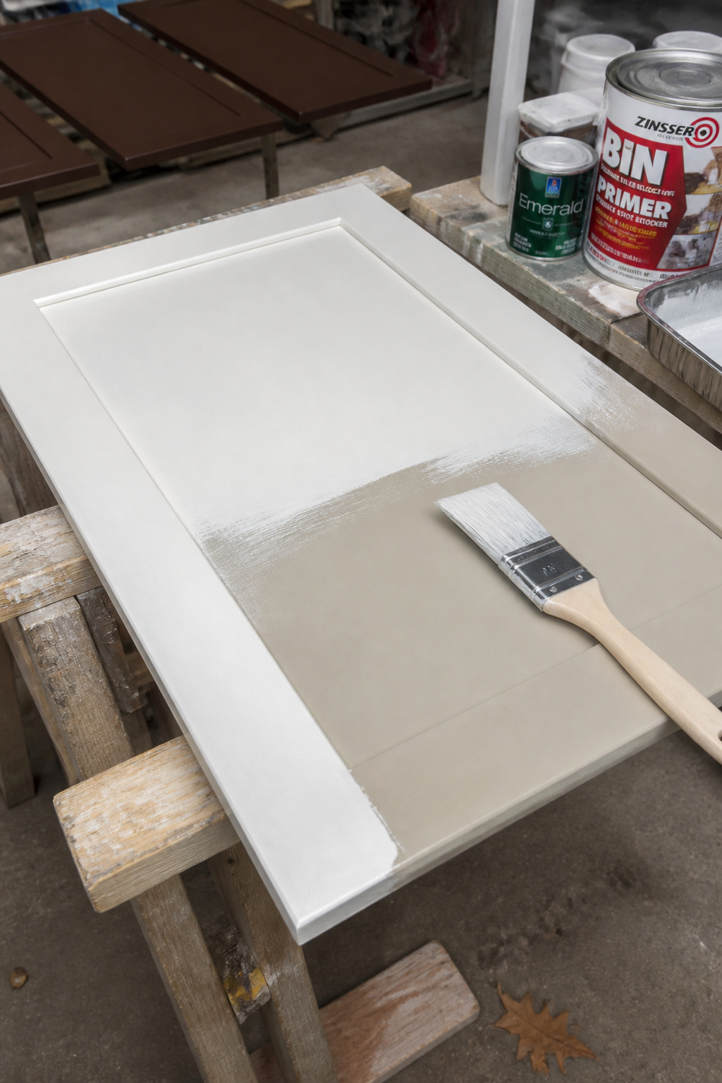 Surface preparation — degreasing, sanding, bonding primer — is the factor that separates a cabinet paint job that lasts twenty years from one that peels in two.
