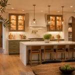 A thoughtfully layered kitchen lighting scheme — pendant, task, ambient, and accent lights working together — transforms the most-used room in the home into a space that's genuinely beautiful and well-suited to both cooking and daily wellness.