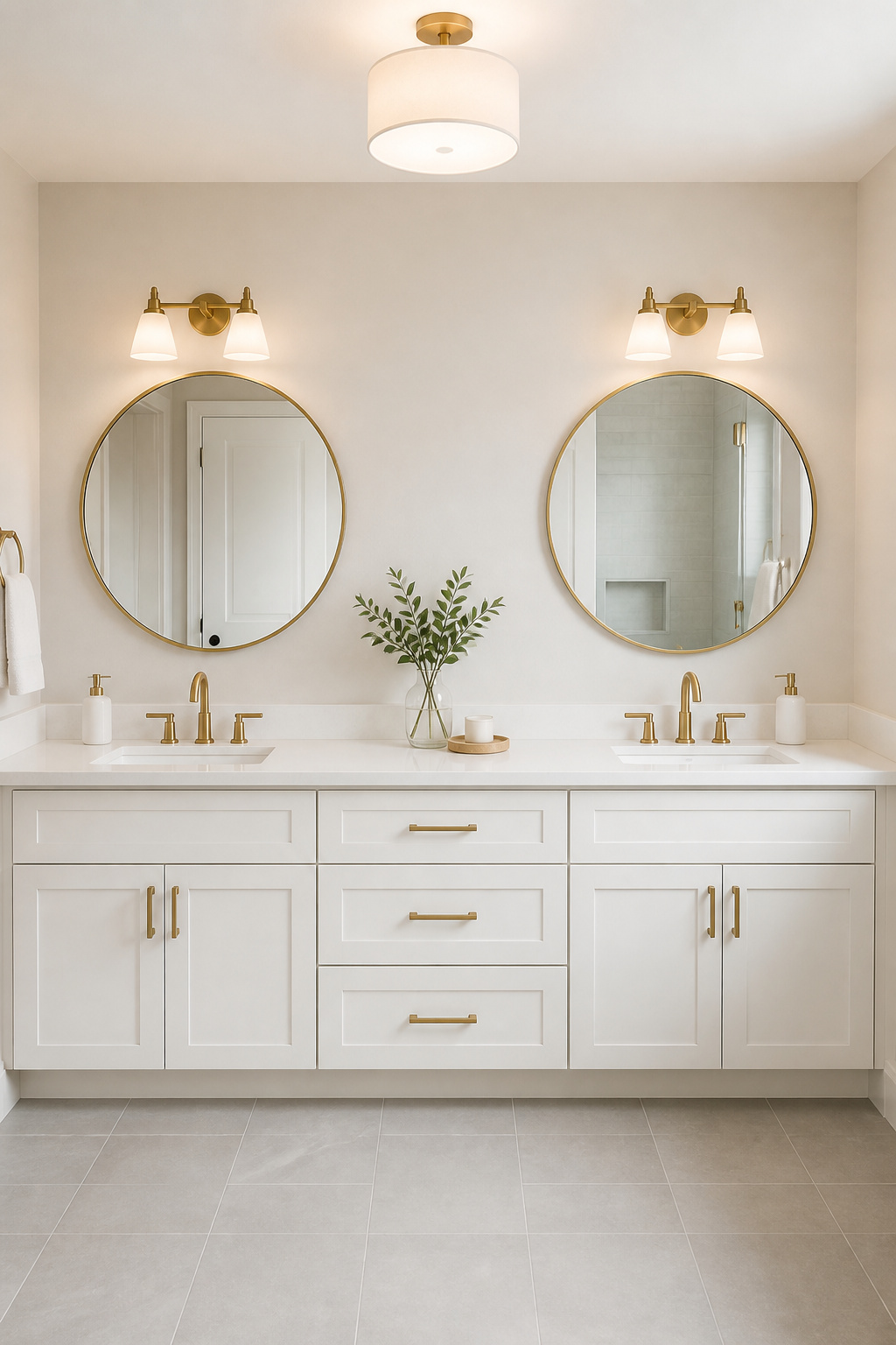 At 72 inches, a double vanity gives two users workable counter space on both sides — the minimum that delivers a genuinely comfortable shared morning routine.