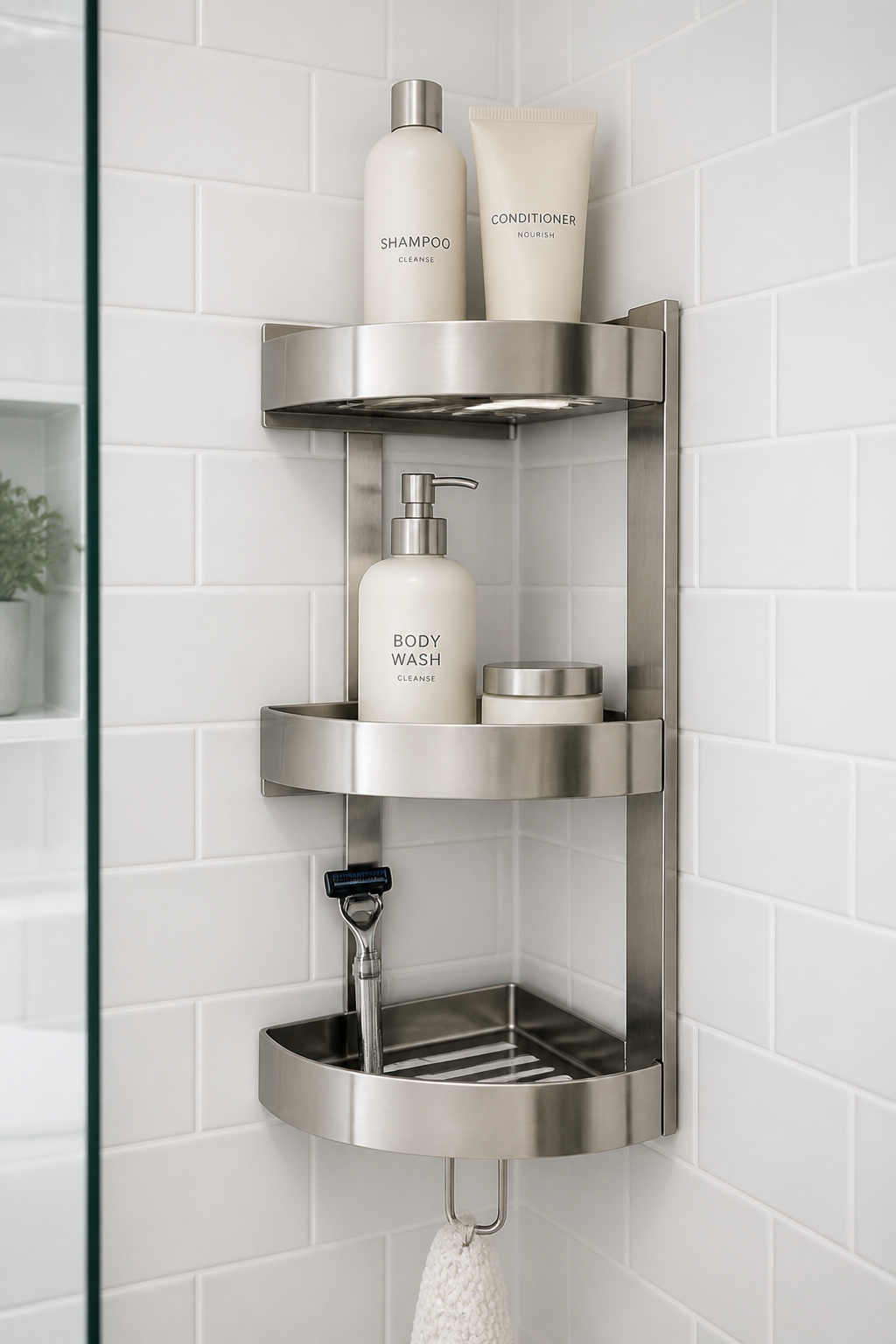 The mounting mechanism determines whether a shower caddy lasts one year or ten — not the brand name on the box.