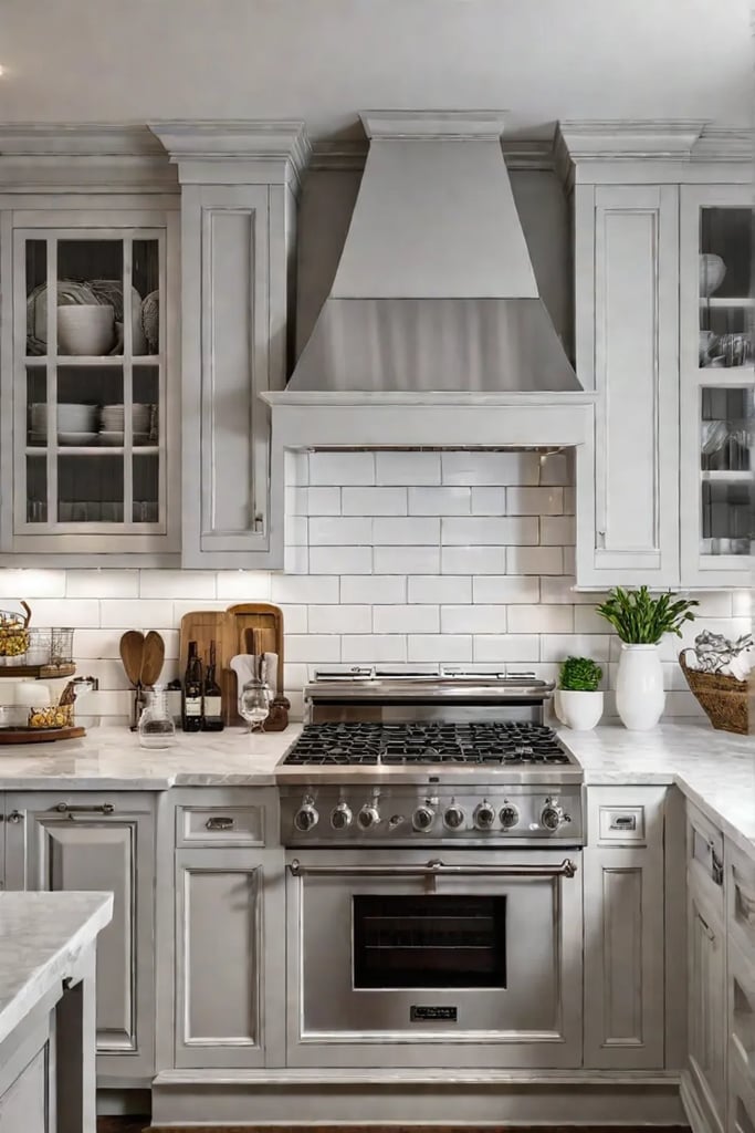 Clutterfree kitchen with organized cabinets and counter space