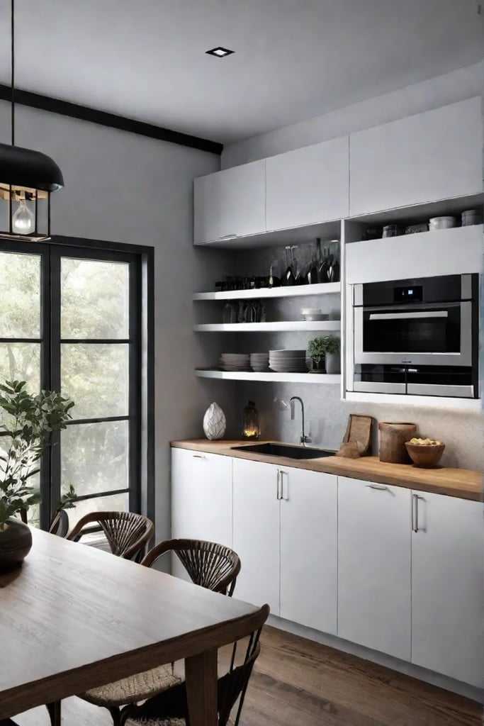 Custom kitchen cabinets with specialized storage solutions