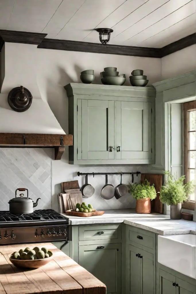 Farmhouse kitchen with oilrubbed bronze hardware