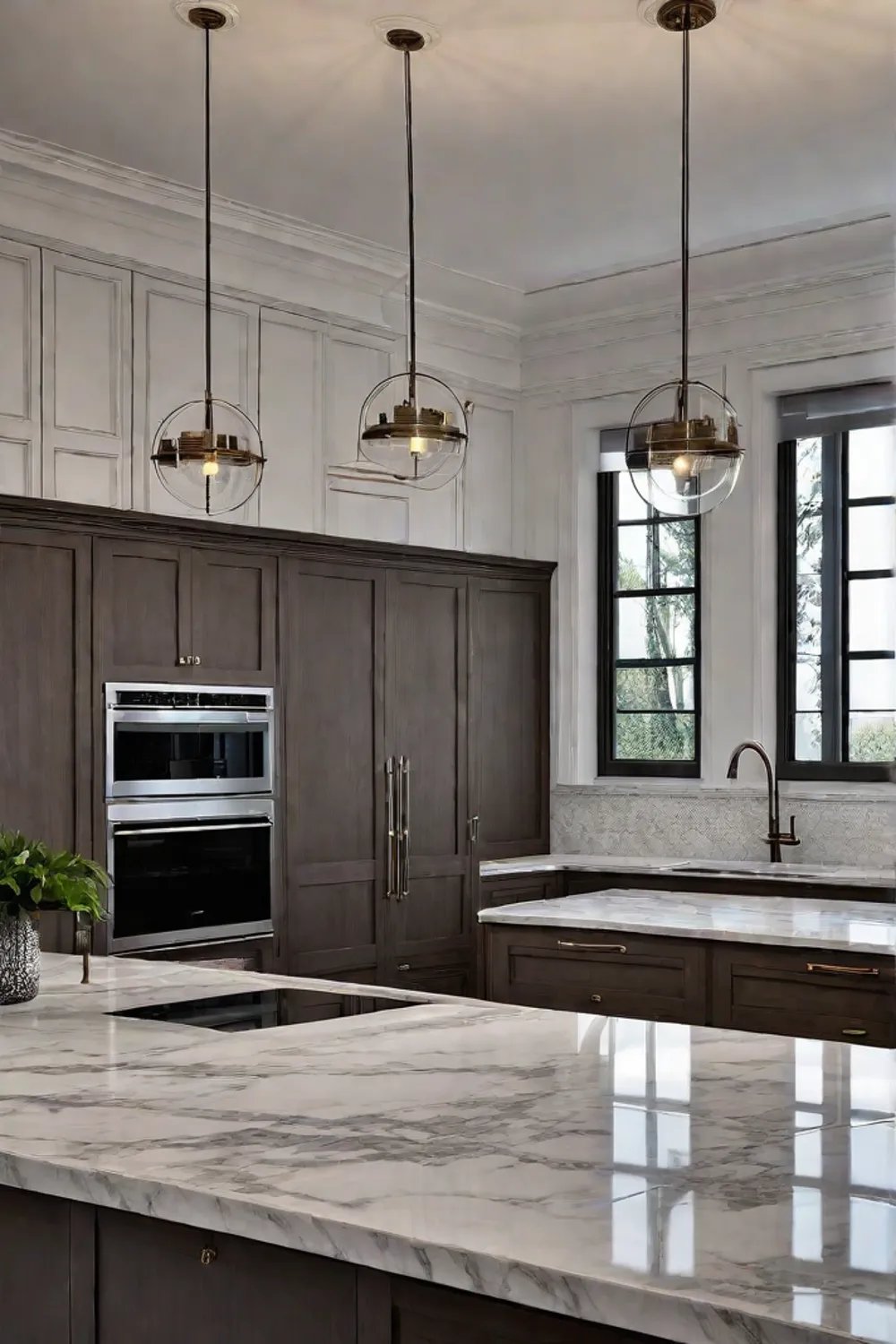 Quartersawn oak kitchen with elegant details