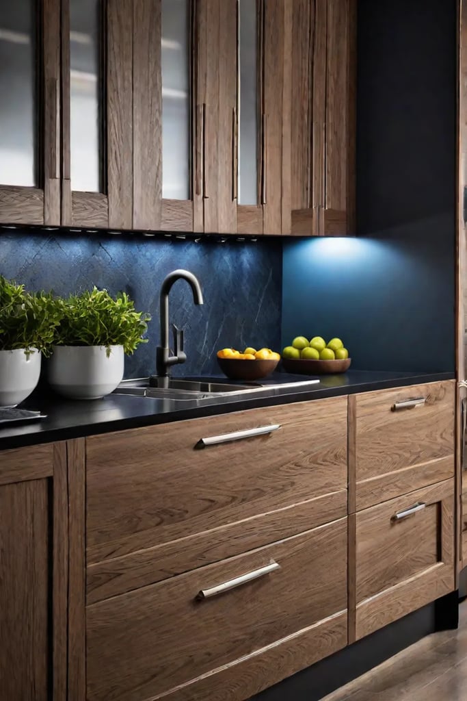 Simple hardware swap to modernize the look of classic kitchen cabinets