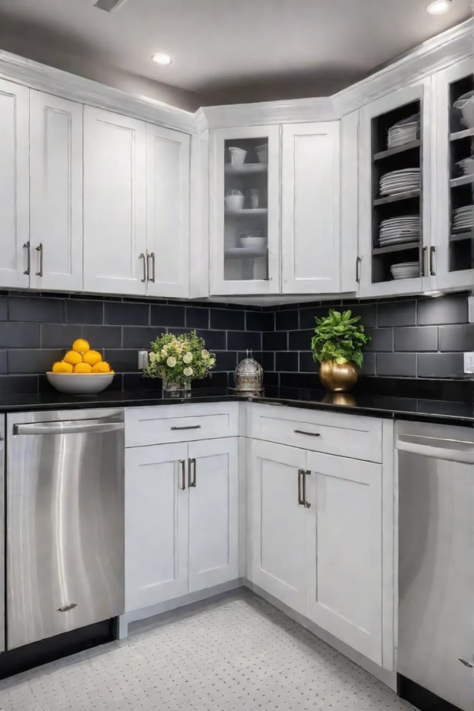 Small traditional kitchen with clever storage and organization