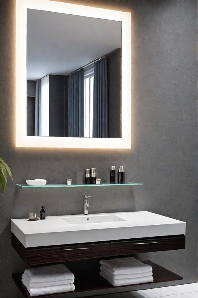 Adjustable bathroom lighting for different moods