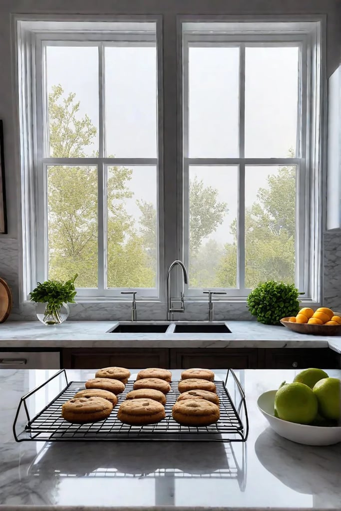 Bakingfriendly kitchen marble countertops