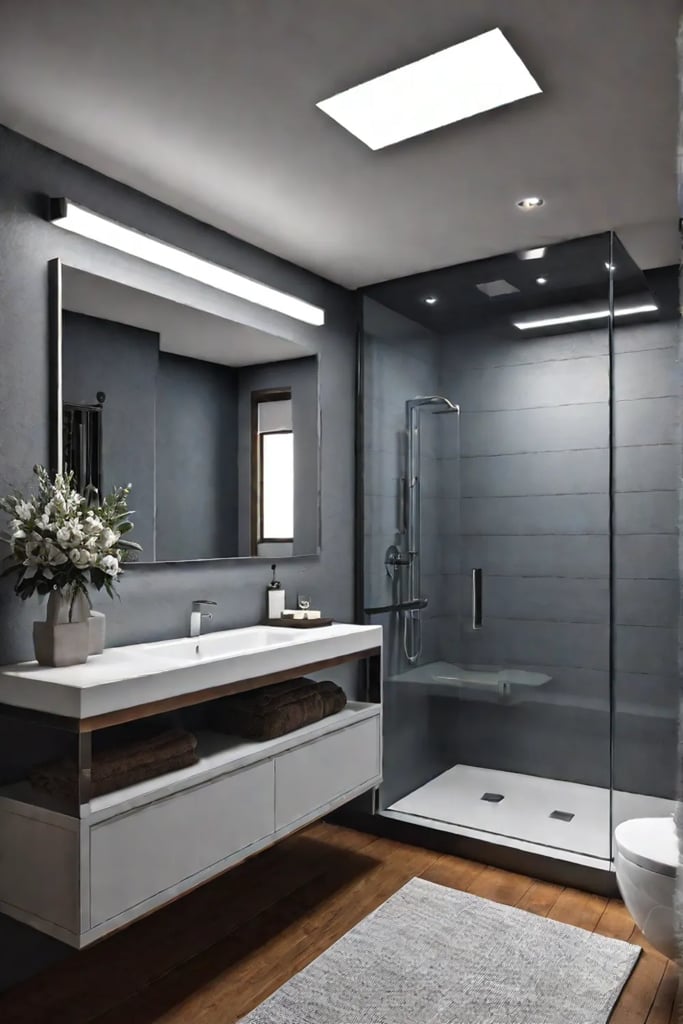 Bathroom lighting color temperature effects