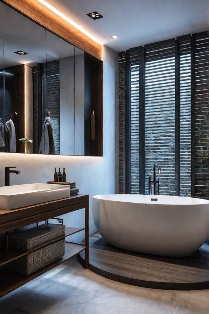 Bathroom lighting layering techniques