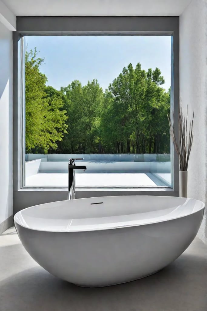 Bright and airy bathroom with natural light