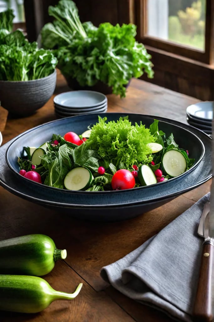 Celebrating fresh healthy eating with a harvest from the garden