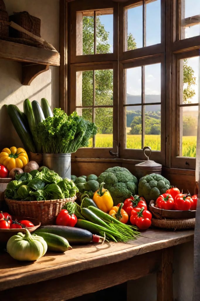 Closeup of a handpainted ceramic bowl filled with a colorful assortment of heirloom tomatoes