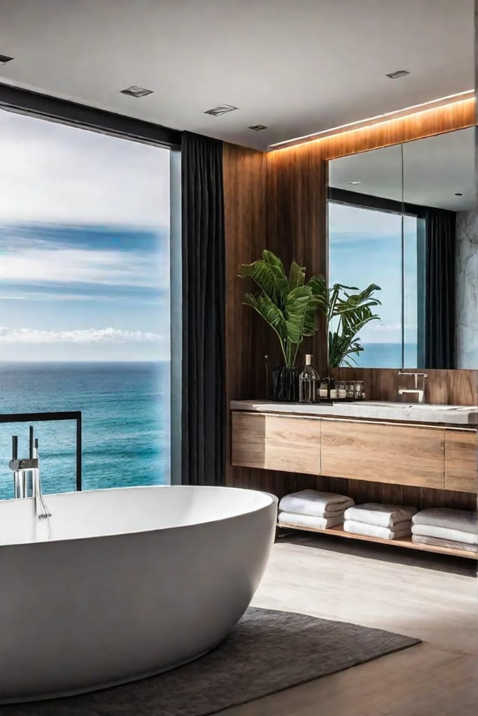 Creating a specific mood in a bathroom