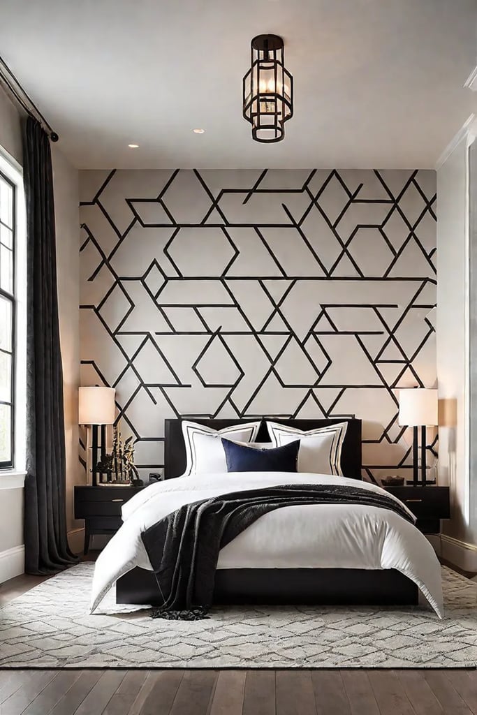 DIY stencil ideas for contemporary wall decor