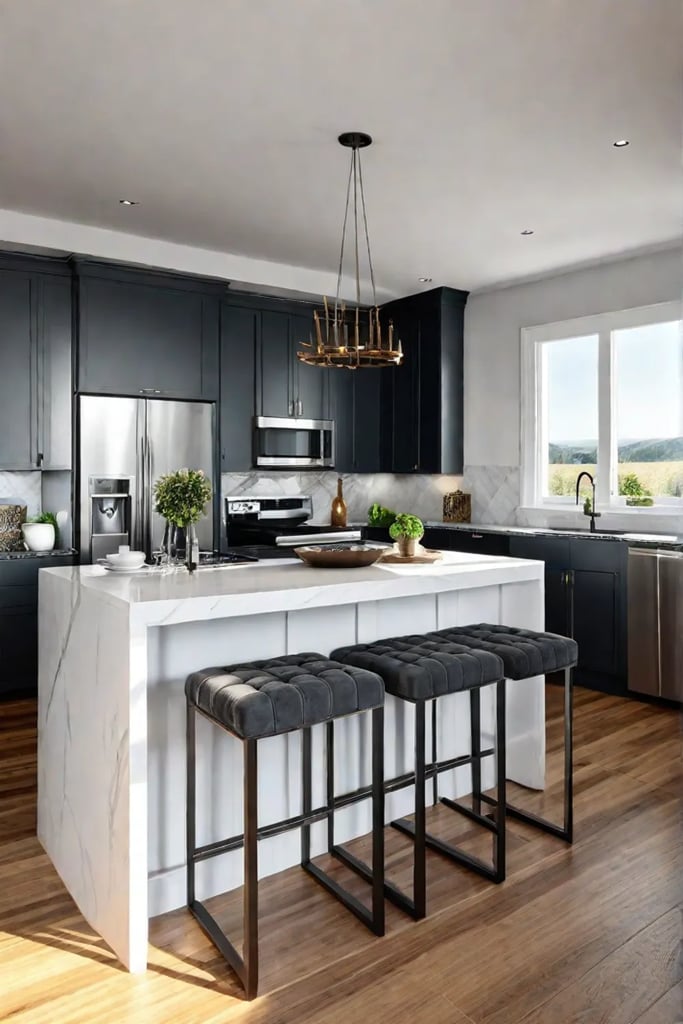 Ecofriendly kitchen with energyefficient appliances and natural light