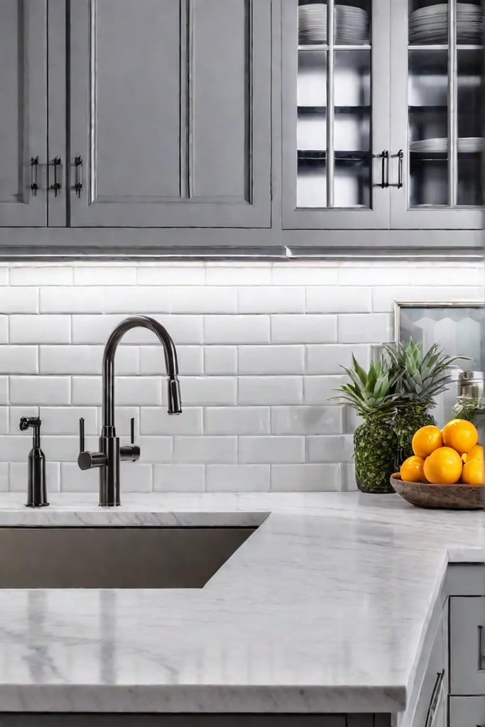 Gray cabinets kitchen renovation