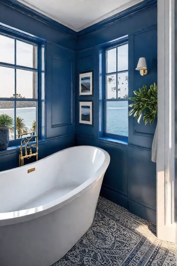 Harmonious coastal bathroom design