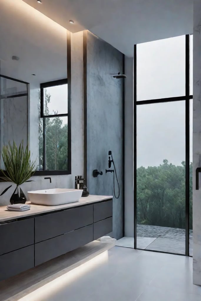 How to make a small bathroom look bigger with lighting