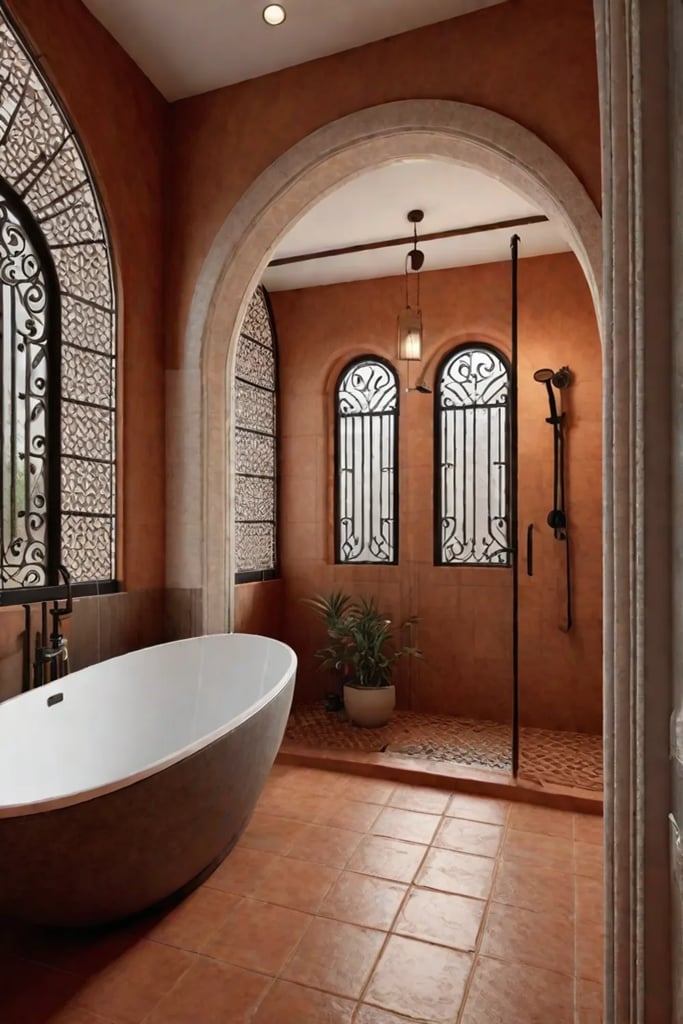 Mediterranean bathroom design