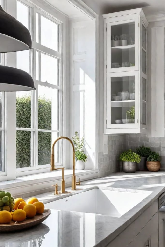 Mirrors in kitchen design