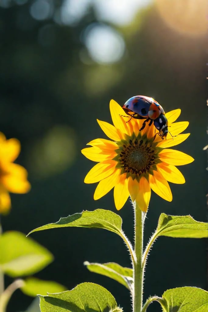 Organic pest control methods create a balanced ecosystem in a backyard garden