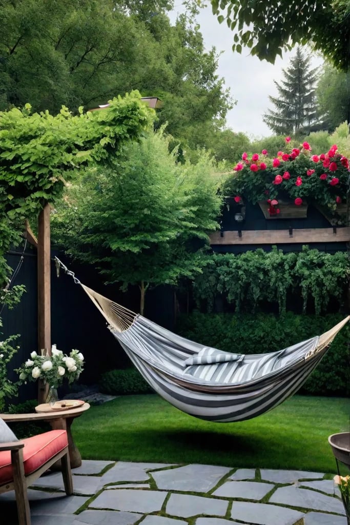 Rustic retreat with a fire pit shed and climbing roses