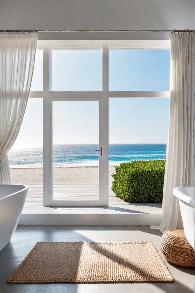 Timeless and elegant coastal bathroom