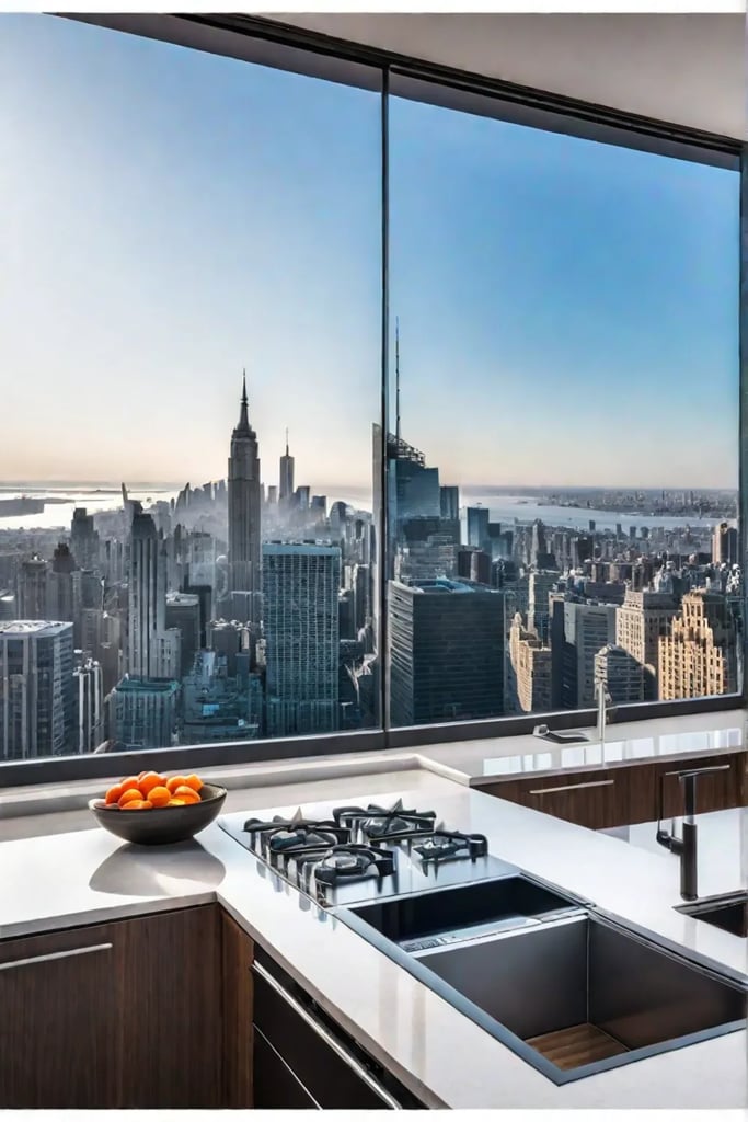 Urban smart kitchen connected living futuristic design