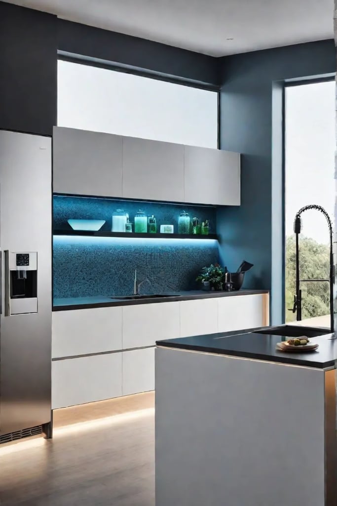 Voicecontrolled kitchen digital recipe display smart oven