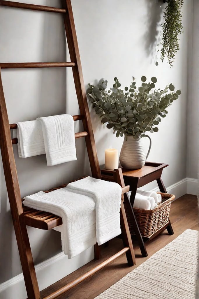 Warm and inviting bathroom with natural elements