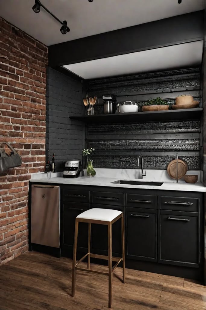 metal backsplash