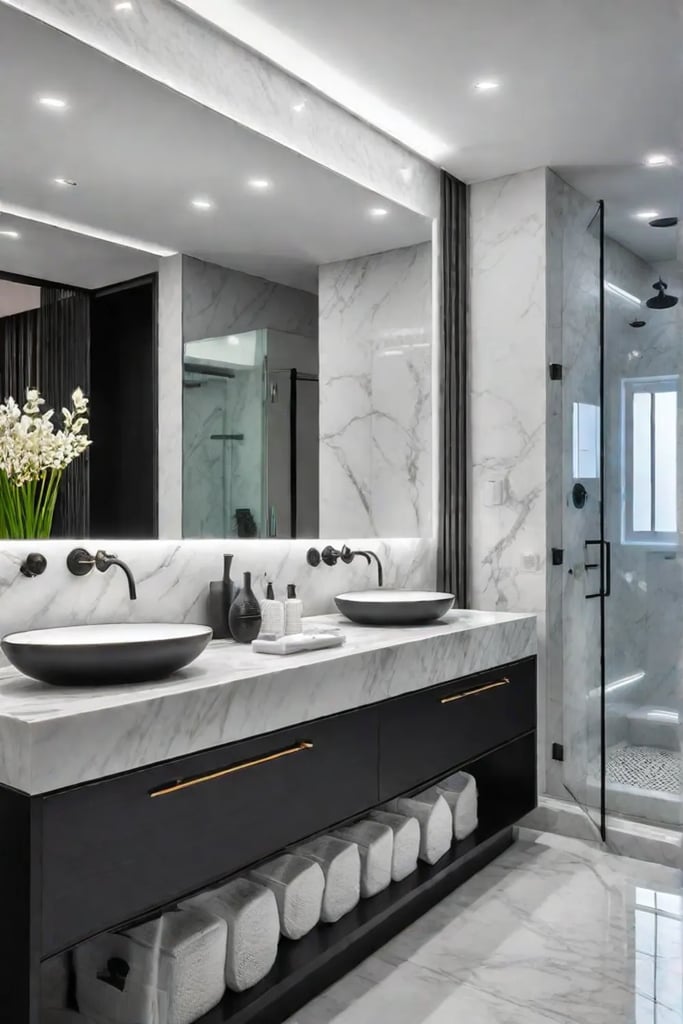 modern bathroom bright and spacious