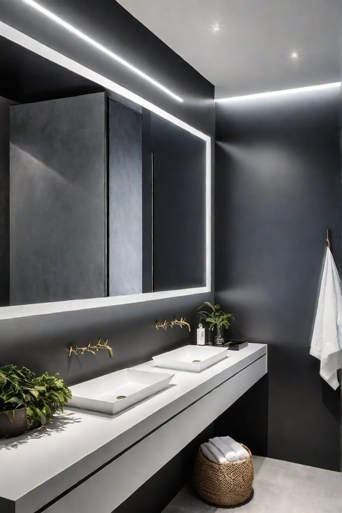 modern bathroom spacious and bright