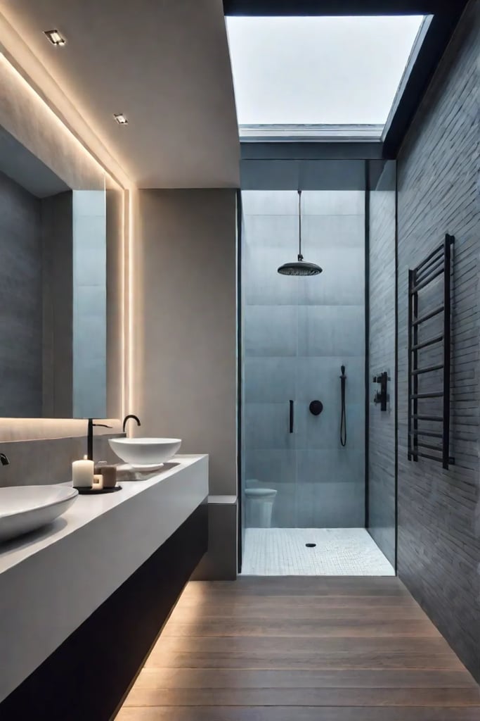 serene bathroom spacious and bright