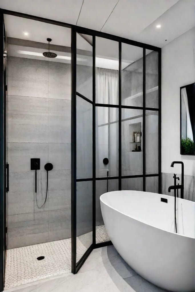 Bright and airy small bathroom