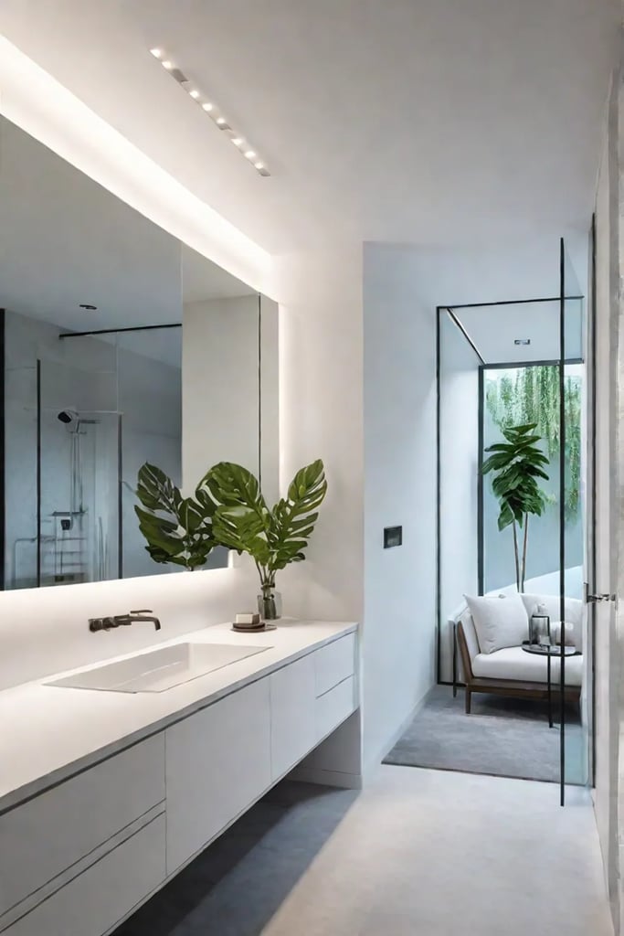 Bright and airy small bathroom with natural light