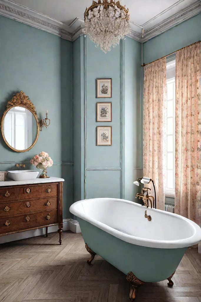 Charming small bathroom with classic design elements