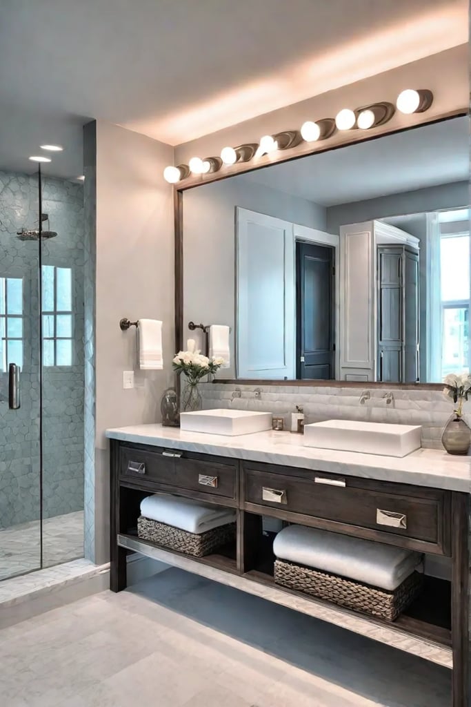 Chic bathroom with budgetfriendly updates