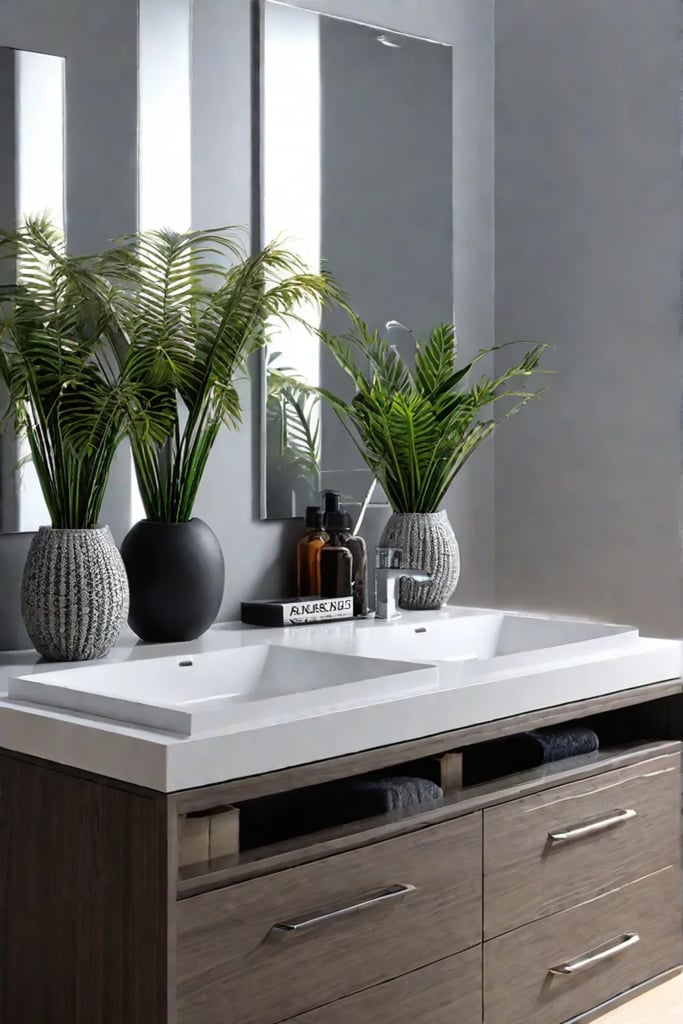 Decluttered bathroom