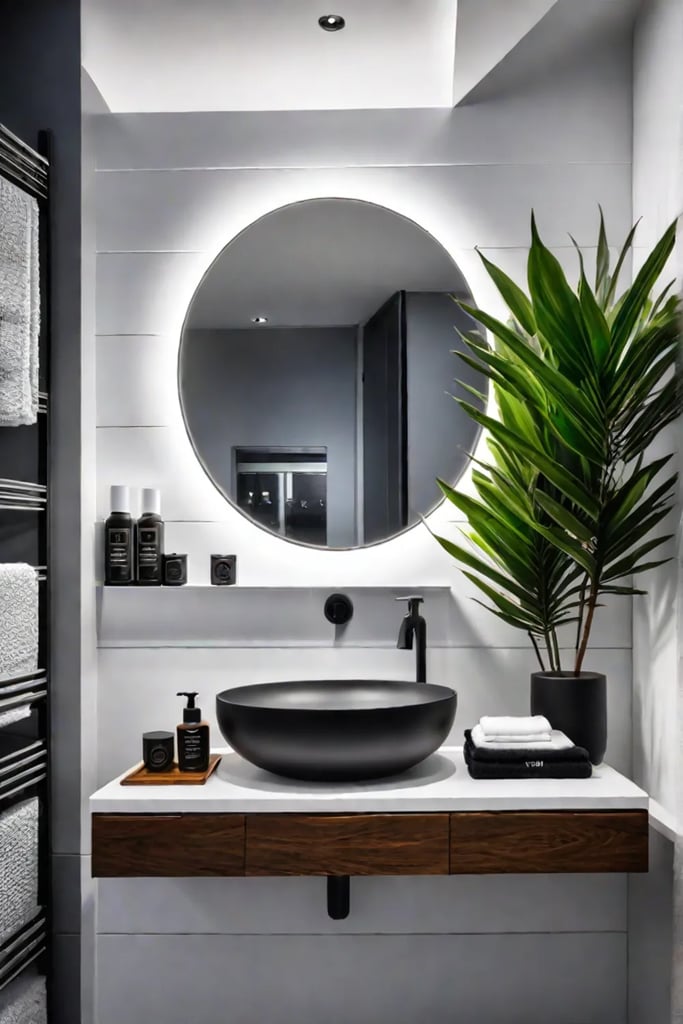 Efficient bathroom storage