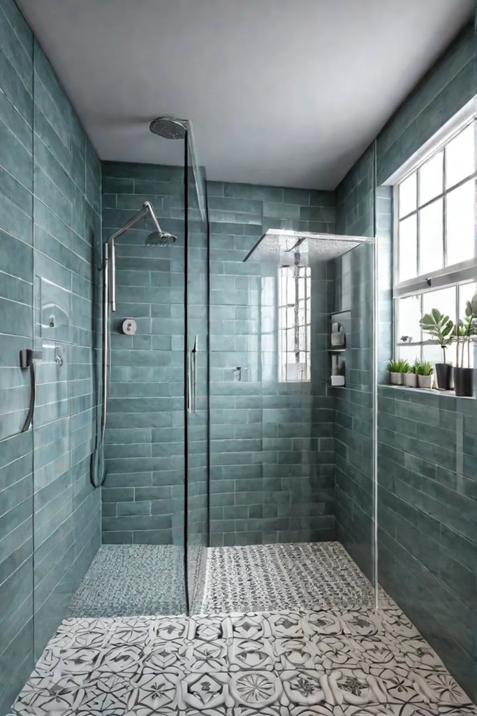 Shower tiles for small bathrooms