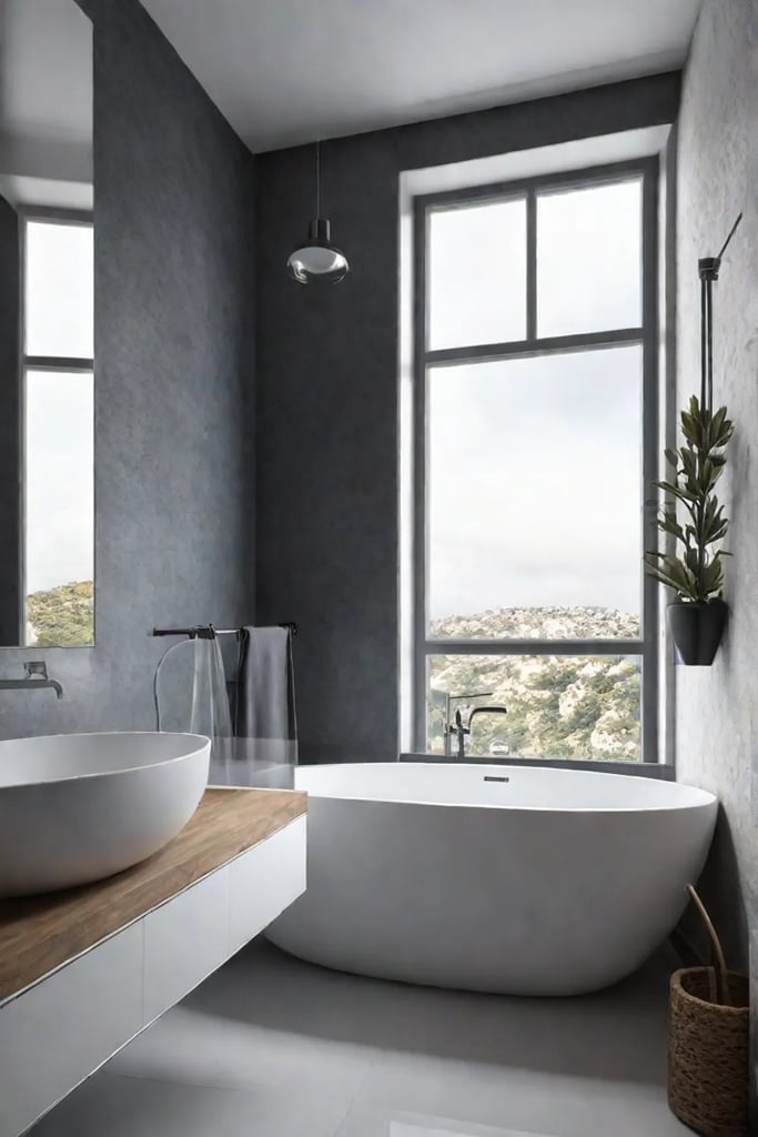 Spaceefficient corner shower in a small bathroom