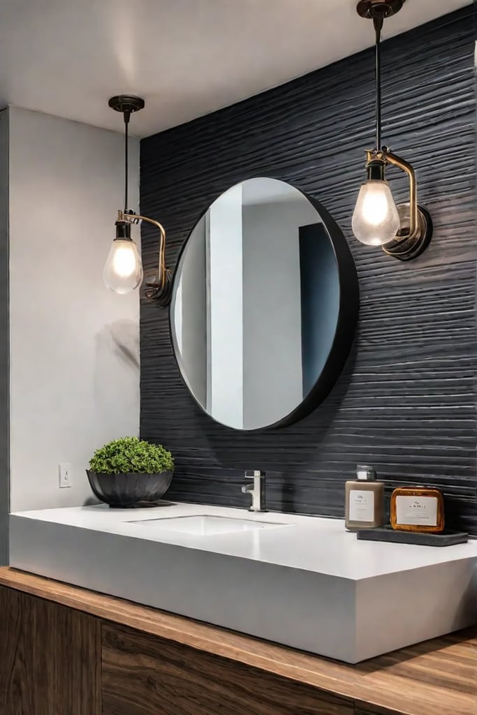 Bathroom renovation highlighting sink installation