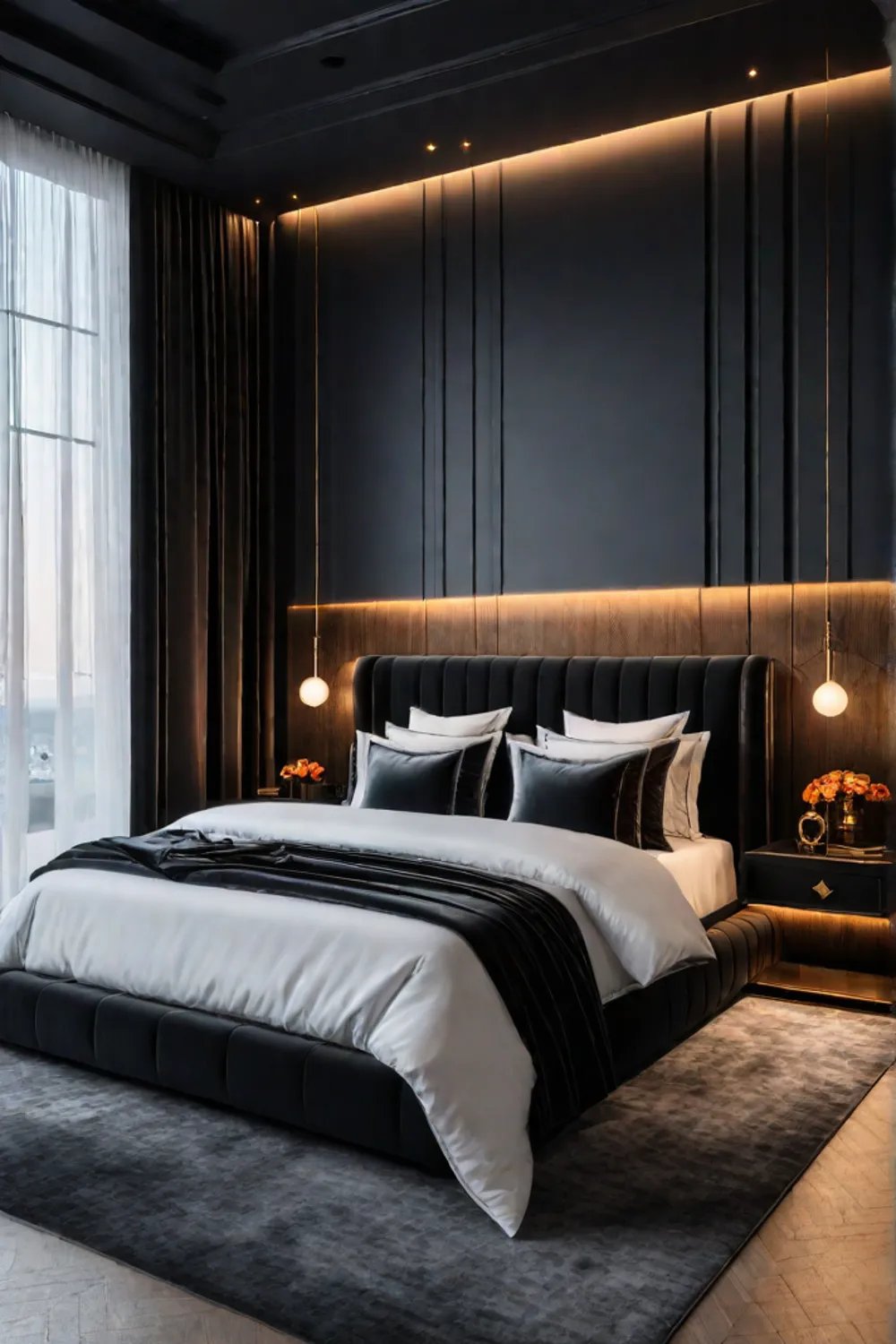 Charcoal Bedroom Interior