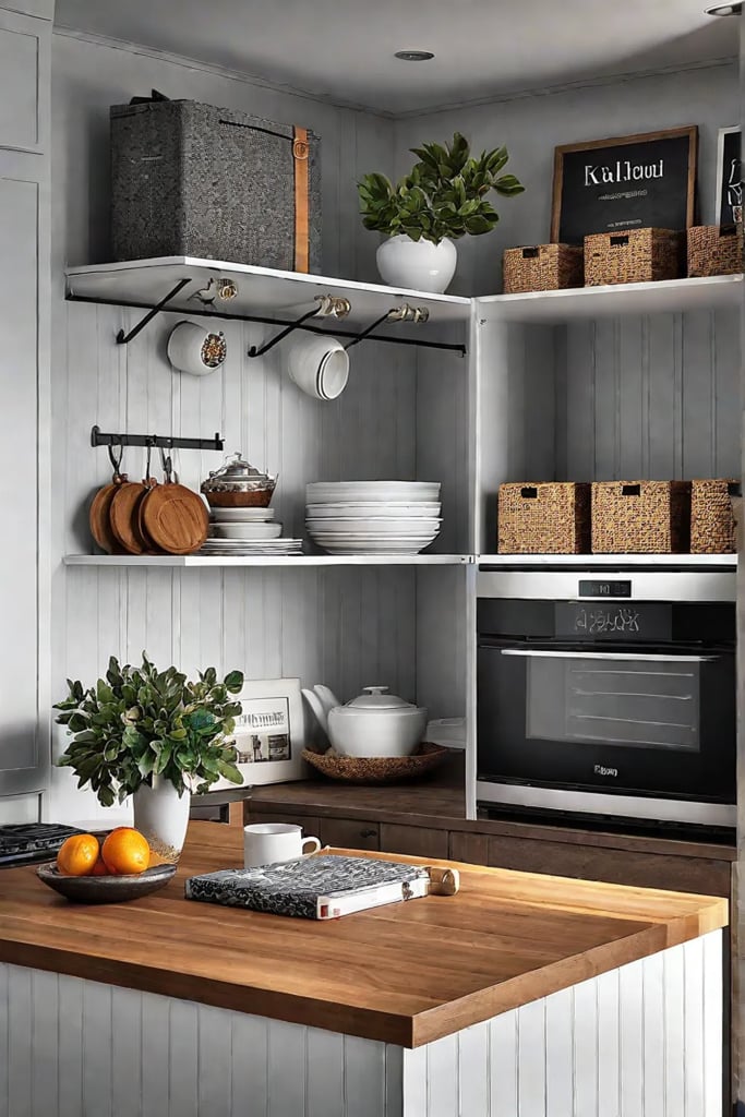 DIY corkboard command center for kitchen organization