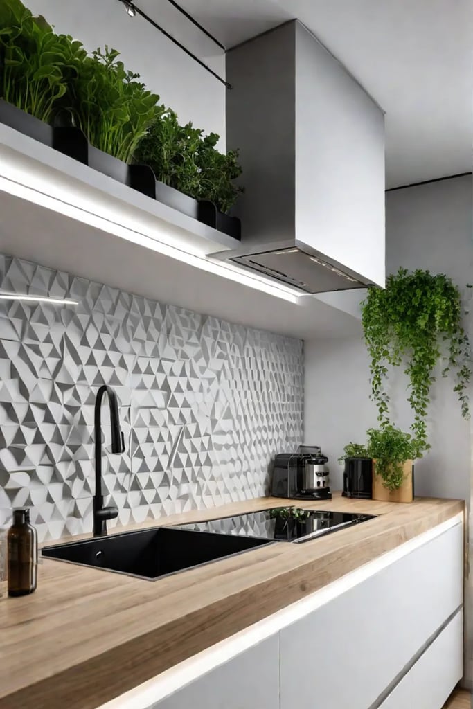 DIY wall decor for small kitchens