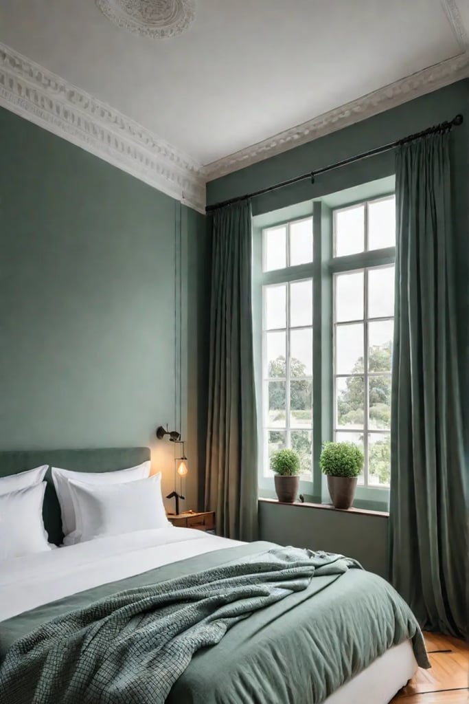 Green Bedroom Relaxation