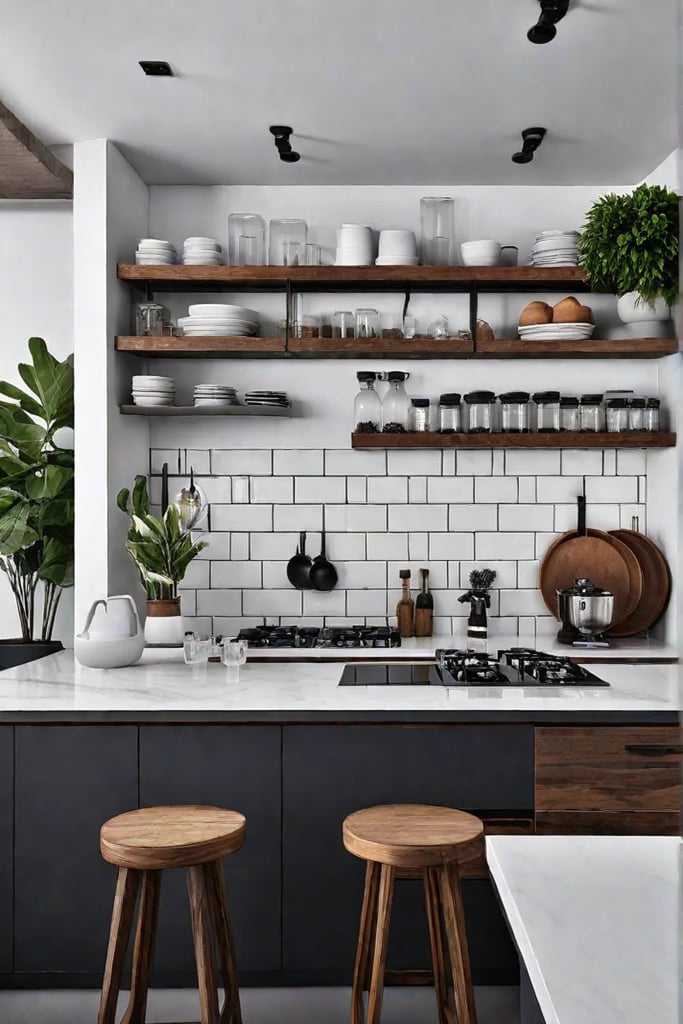 Keeping a small kitchen tidy with strategic organization