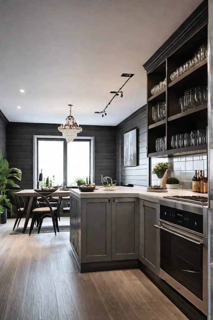 Personalizing a small kitchen with wall decor